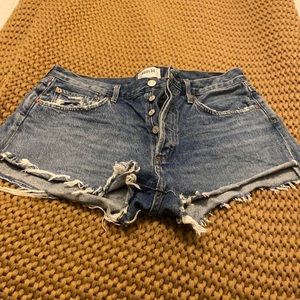 Agolde Denim Cut Off Shorts